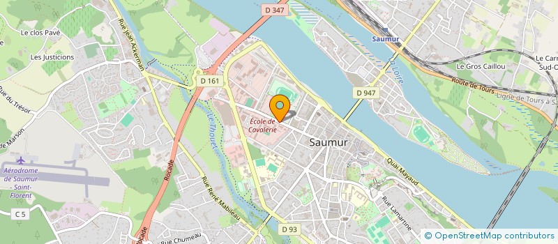 localisation de l'entreprise COMITE DES OEUVRES SOCIALES DE L EAABC  SAUMUR