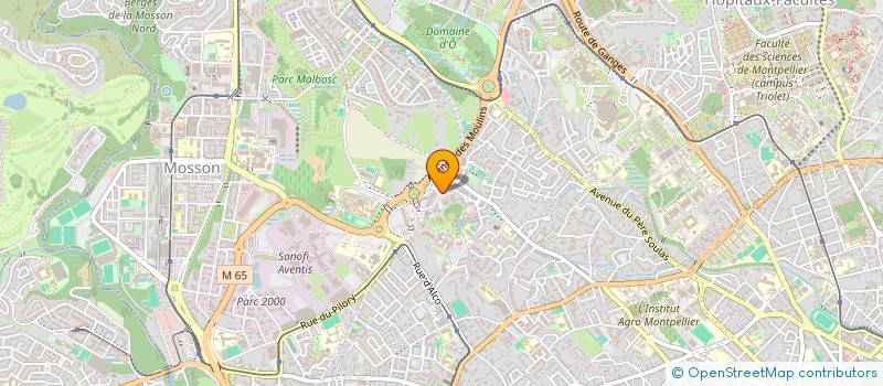 localisation de l'entreprise COMITE DES OEUVRES SOCIALES DE L HERAULT à MONTPELLIER