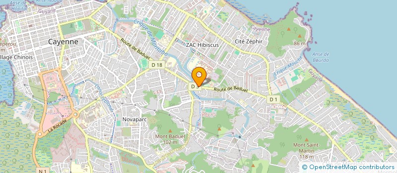 localisation de l'entreprise COMITE DES OEUVRES SOCIALES DE L'UNIVERSITE DE GUYANE  CAYENNE