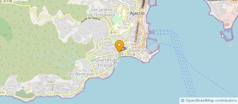 localisation de l'entreprise COMITE DES OEUVRES SOCIALES DE LA COLLECTIVITE DE CORSE ( C.O.S.C.D.C ) à AJACCIO