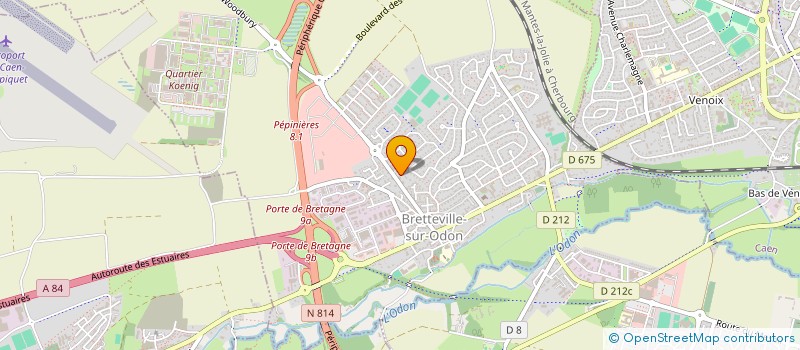 localisation de l'entreprise COMITE DES OEUVRES SOCIALES DE LA MAIRIE à BRETTEVILLE-SUR-ODON