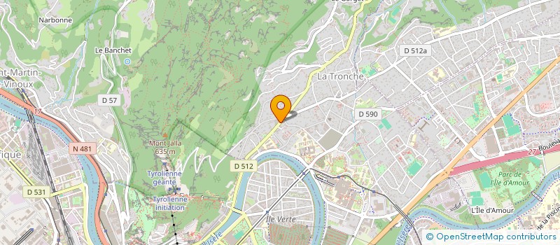 localisation de l'entreprise COMITE DES OEUVRES SOCIALES DES AGENTS COMMUNAUX DE LA VILLE DE LA TRONCHE  LA TRONCHE