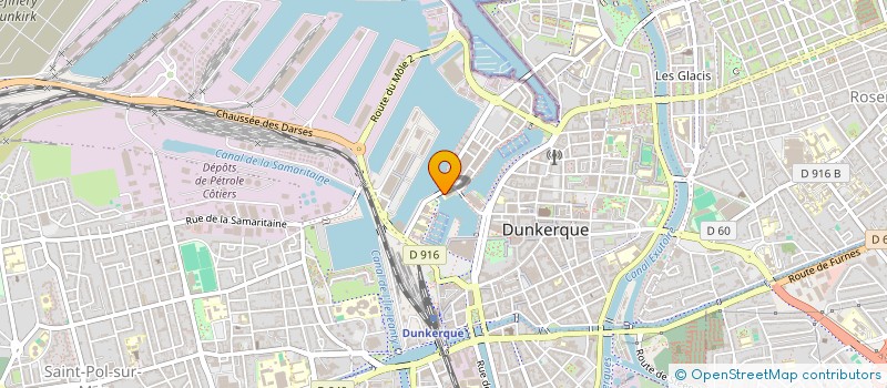 localisation de l'entreprise COMITE DES OEUVRES SOCIALES DES AGENTS DE LA COMMUNAUTE URBAINE DE DUNKERQUE à DUNKERQUE