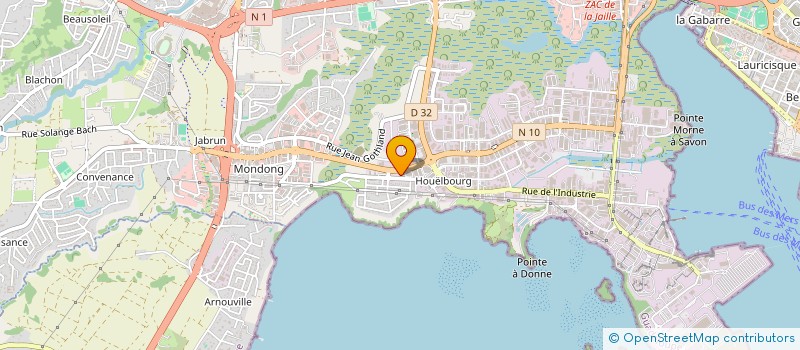 localisation de l'entreprise COMITE DES OEUVRES SOCIALES DES AGENTS DE ROUTES DE GUADELOUPE  BAIE-MAHAULT