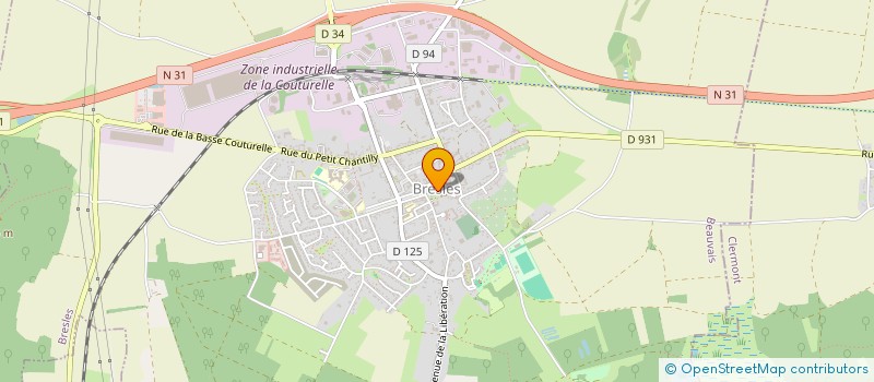 localisation de l'entreprise COMITE DES OEUVRES SOCIALES DES COLLECTIVITES DE BRESLES  BRESLES