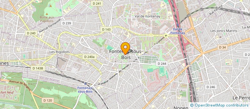 localisation de l'entreprise COMITE DES OEUVRES SOCIALES DES TERRITORIAUX DE FONTENAY-SOUS-BOIS ET DE SES ETABLISSEMENTS PUBLICS à FONTENAY-SOUS-BOIS