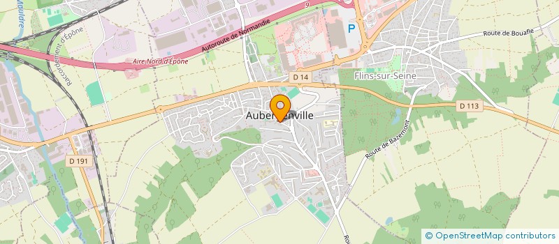 localisation de l'entreprise COMITE DES OEUVRES SOCIALES DU PERSONNEL COMMUNAL D'AUBERGENVILLE à AUBERGENVILLE