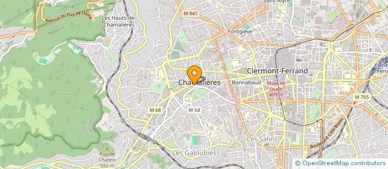 localisation de l'entreprise COMITE DES OEUVRES SOCIALES DU PERSONNEL COMMUNAL DE LA VILLE DE CHAMALIERES. à CHAMALIERES