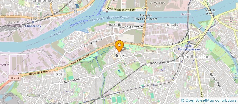 localisation de l'entreprise COMITE DES OEUVRES SOCIALES DU PERSONNEL DE LA VILLE DE REZE à REZE