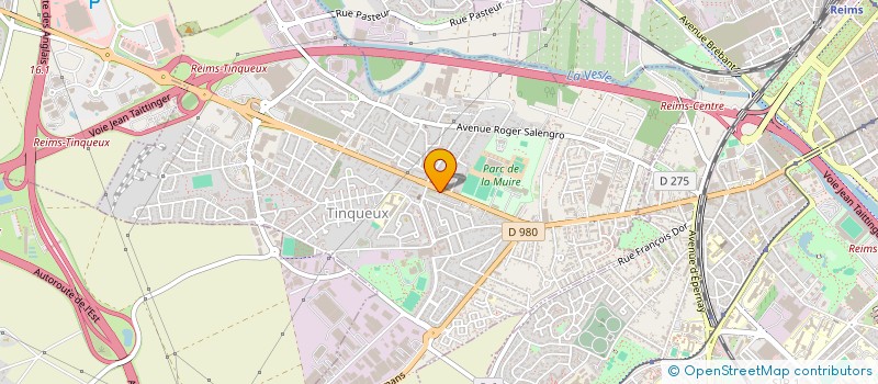 localisation de l'entreprise COMITE DES OEUVRES SOCIALES DU PERSONNEL DE LA VILLE DE TINQUEUX  TINQUEUX