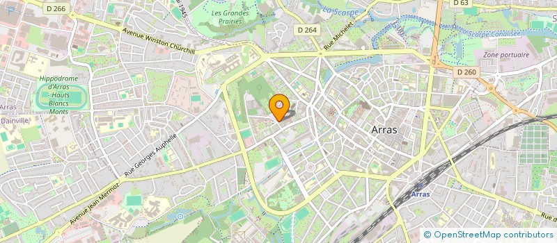 localisation de l'entreprise COMITE DES OEUVRES SOCIALES DU PERSONNEL DES SERVICES DU CONSEIL DEPARTEMENTAL à ARRAS