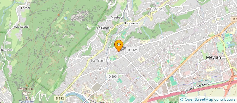 localisation de l'entreprise COMITE DES OEUVRES SOCIALES DU PERSONNEL DES SERVICES MUNICIPAUX DE LA VILLE DE CORENC  CORENC