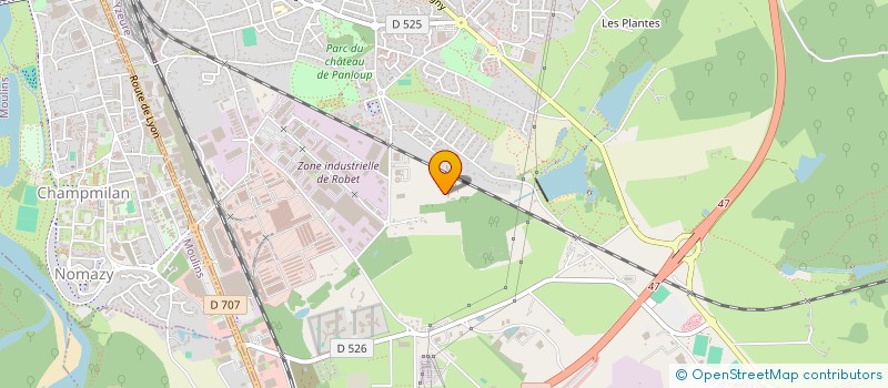 localisation de l'entreprise COMITE DES OEUVRES SOCIALES DU PERSONNEL DU SDE 03 à YZEURE