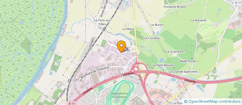 localisation de l'entreprise COMITE DES OEUVRES SOCIALES DU PERSONNEL DU SYNDICAT INTERCOMMUNAL D'ENERGIES DE MAINE ET LOIRE à ANGERS