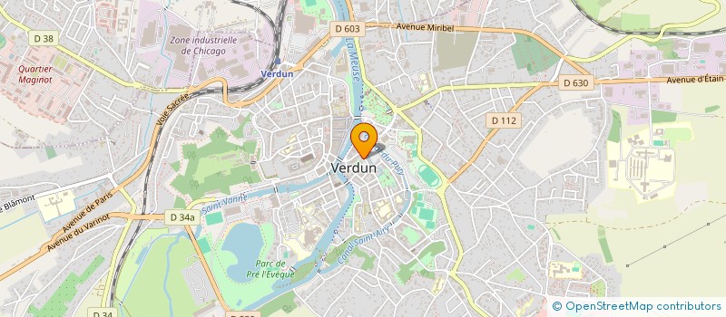 localisation de l'entreprise COMITE DES OEUVRES SOCIALES DU PERSONNEL TERRITORIAL DU VERDUNOIS à VERDUN