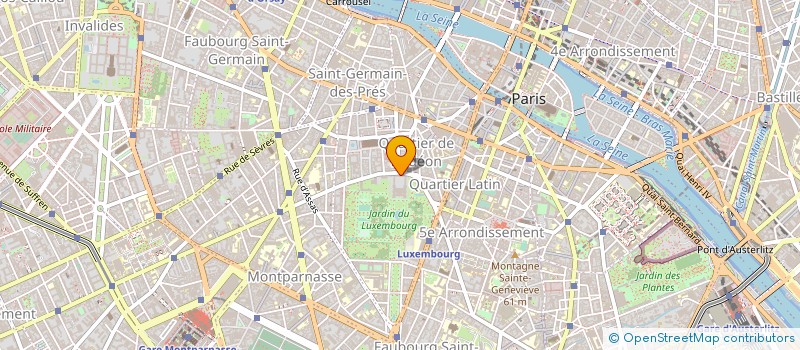 localisation de l'entreprise COMITE DES OEUVRES SOCIALES DU SENAT  PARIS