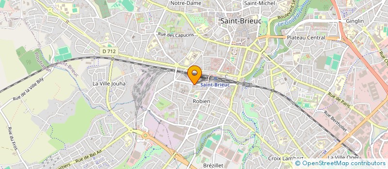 localisation de l'entreprise COMITE DES OEUVRES SOCIALES EAU ET ENERGIE à SAINT-BRIEUC