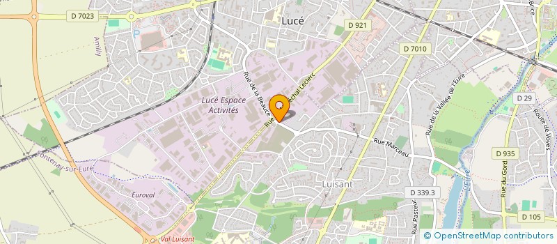 localisation de l'entreprise COMITE DES OEUVRES SOCIALES ET CULTURELLES DE L'ARTISANAT DU CENTRE à LUISANT