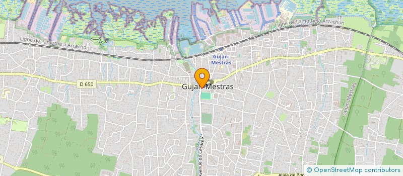 localisation de l'entreprise COMITE DES OEUVRES SOCIALES ET DE LOISIRS (C.O.S.E.L.) DE LA VILLE DE GUJAN-MESTRAS ET DU C.C.A.S.  GUJAN-MESTRAS