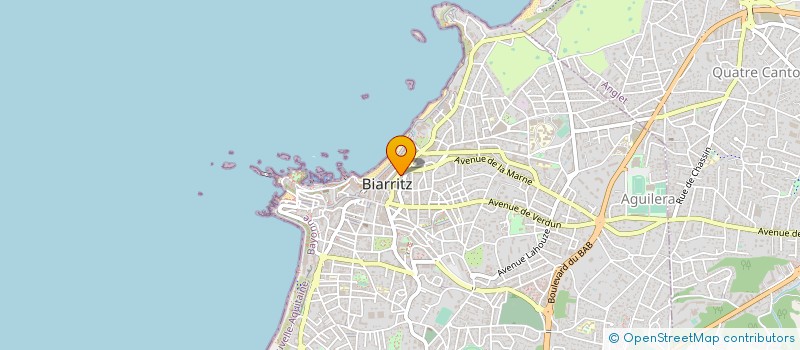 localisation de l'entreprise COMITE DES OEUVRES SOCIALES PERSONNEL TERRITORIAL VILLE ET CCAS BIARRITZ  BIARRITZ