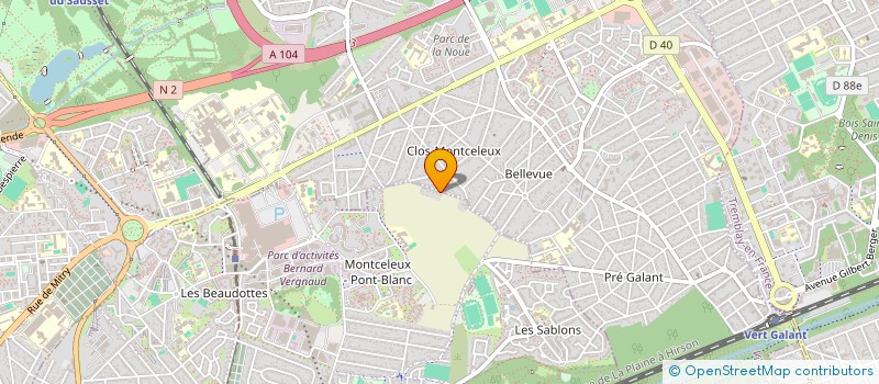 localisation de l'entreprise COMITE DES PARENTS D'ELEVES DE SEINE-SAINT-DENIS ( CPDE SEINE-SAINT-DENIS ) à VILLEPINTE