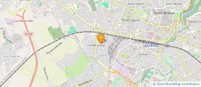 localisation de l'entreprise COMITE DES QUARTIERS DE LA VILLE JOUHA à SAINT-BRIEUC