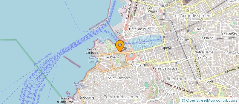 localisation de l'entreprise COMITE DES REGATES A L AVIRON DE MARSEILLE à MARSEILLE