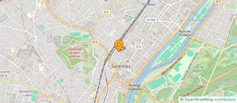 localisation de l'entreprise COMITE DES ROSIERES DE SURESNES  SURESNES