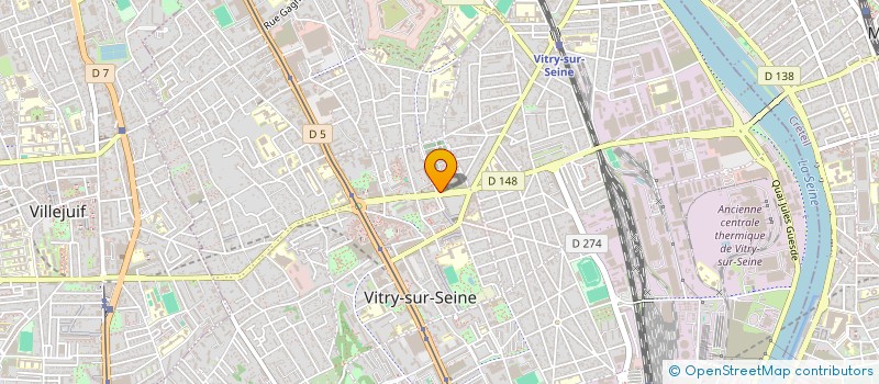 localisation de l'entreprise COMITE DES USAGERS DE LA SANTE PUBLIQUE A VITRY à VITRY-SUR-SEINE