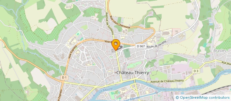 localisation de l'entreprise COMITE DES  UVRES SOCIALES DES PERSONNELS DU CENTRE PENITENTIAIRE DE CHATEAU THIERRY  CHATEAU-THIERRY