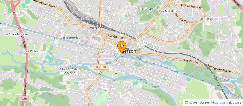 localisation de l'entreprise COMITE DES UVRES SOCIALES ET CULTURELLES  VIERZON