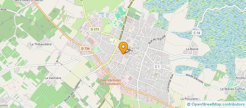 localisation de l'entreprise COMITE DES VILLAGES DE LA COTE OUEST  SAINT-PIERRE-D'OLERON