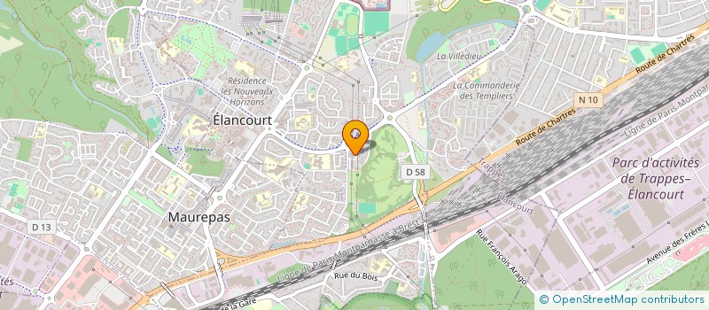 localisation de l'entreprise COMITE DES YVELINES DE JUDO à ELANCOURT