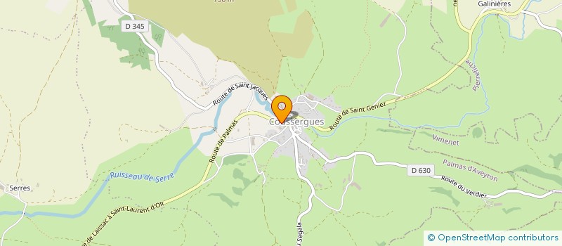 localisation de l'entreprise COMITE DEVELOPPEMENT AGRICOLE CDAVAL  LAISSAC-SEVERAC L'EGLISE