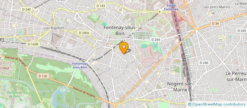 localisation de l'entreprise COMITE DNIEPR ET VOLGA à FONTENAY-SOUS-BOIS