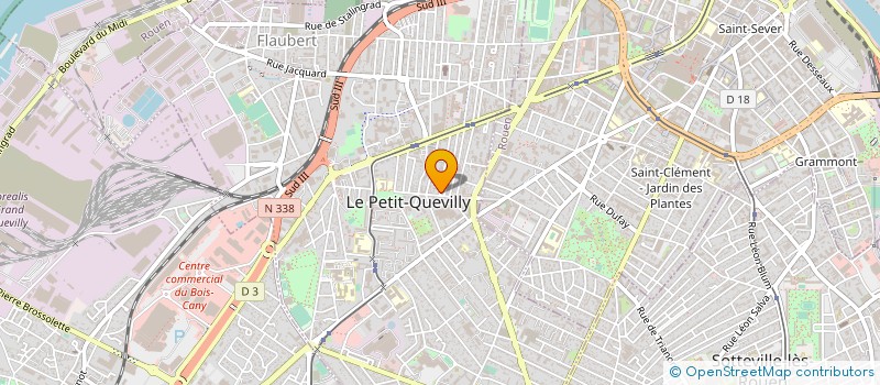 localisation de l'entreprise COMITE DOM NORMANDIE  LE PETIT-QUEVILLY