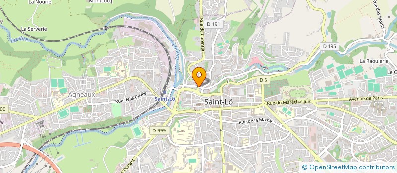 localisation de l'entreprise COMITE DPT DE RUGBY DE LA MANCHE  SAINT-LO