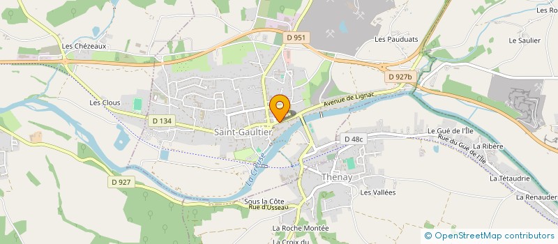 localisation de l'entreprise COMITE DPTAL D'EQUITATION DE L'INDRE à SAINT-GAULTIER