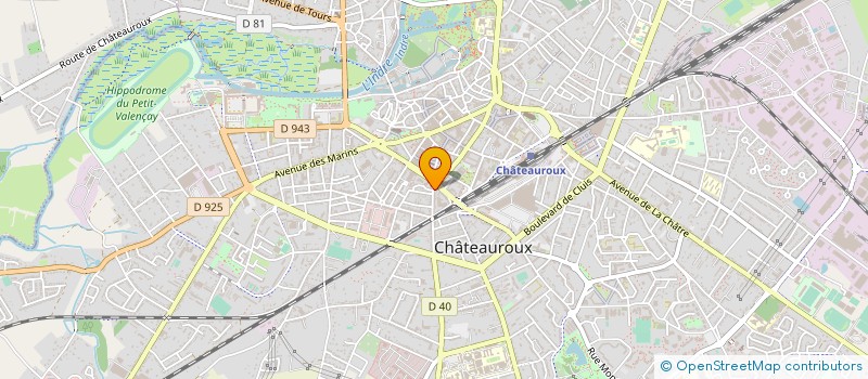 localisation de l'entreprise COMITE DPTAL HALTEROPHILIE MUSCULATION.. à CHATEAUROUX