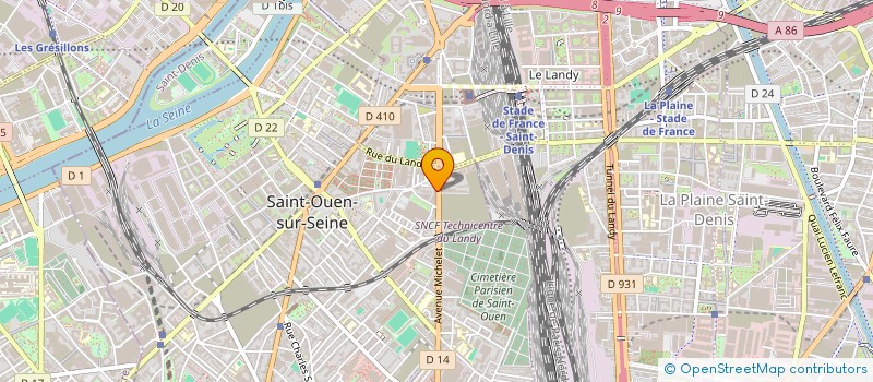 localisation de l'entreprise COMITE DROIT AU LOGEMENT SAINT-OUEN (DAL SAINT-OUEN) à SAINT-OUEN-SUR-SEINE