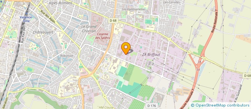 localisation de l'entreprise COMITE DROME ARDECHE ATHLETISME  VALENCE