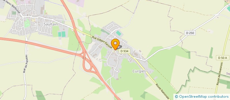 localisation de l'entreprise COMITE DU 3EME AGE  CURGIES