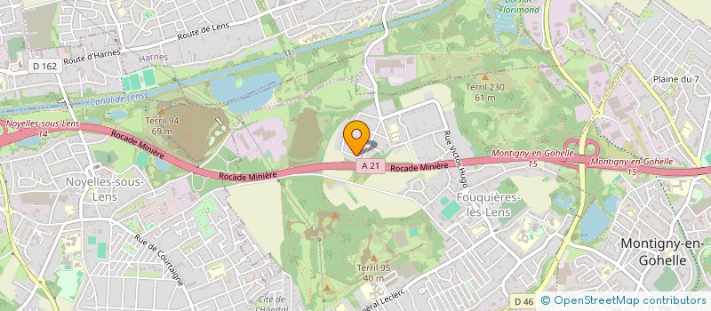 localisation de l'entreprise COMITE DU 9  FOUQUIERES-LES-LENS