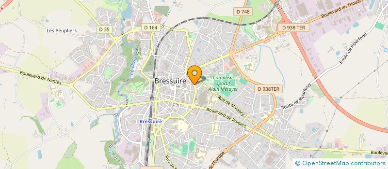 localisation de l'entreprise COMITE DU BASSIN D'EMPLOI DU BRESSUIRAIS  BRESSUIRE