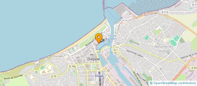 localisation de l'entreprise COMITE DU BOUT DU QUAI à DIEPPE