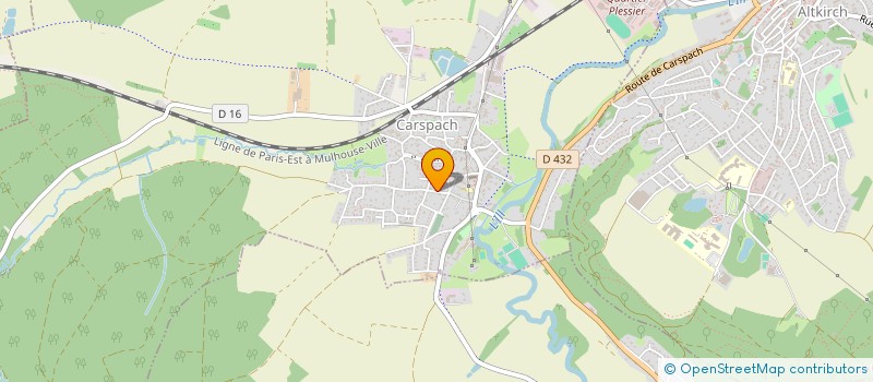 localisation de l'entreprise COMITE DU CARNAVAL-CARSPACH  CARSPACH