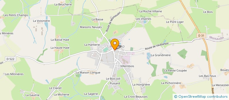 localisation de l'entreprise COMITE DU CONCOURS-FOIRE DE LA RACE BOVINE NORMANDE DE LARCHAMP  LARCHAMP