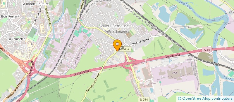 localisation de l'entreprise COMITE DU CONCOURS NATIONAL DE LA RESISTANCE ET DE LA DEPORTATION DES ARDENNES  VILLERS-SEMEUSE