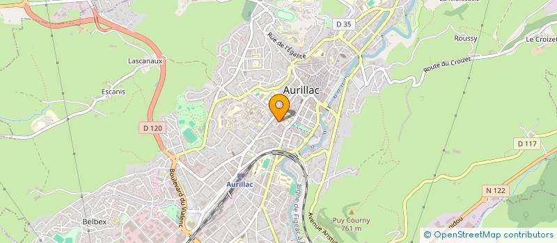 localisation de l'entreprise COMITE DU FESTIVAL CINE SANTE à AURILLAC