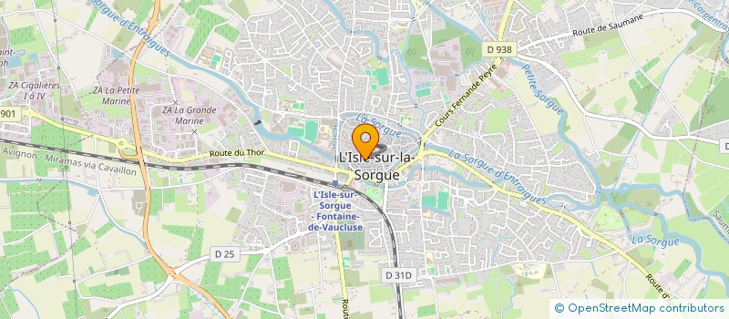 localisation de l'entreprise COMITE DU FESTIVAL DE LA SORGUE à L'ISLE-SUR-LA-SORGUE